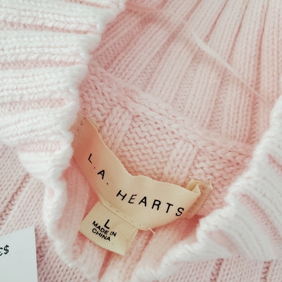 PacSun Light Pink Ribbed Sweater - Picture 6 of 9